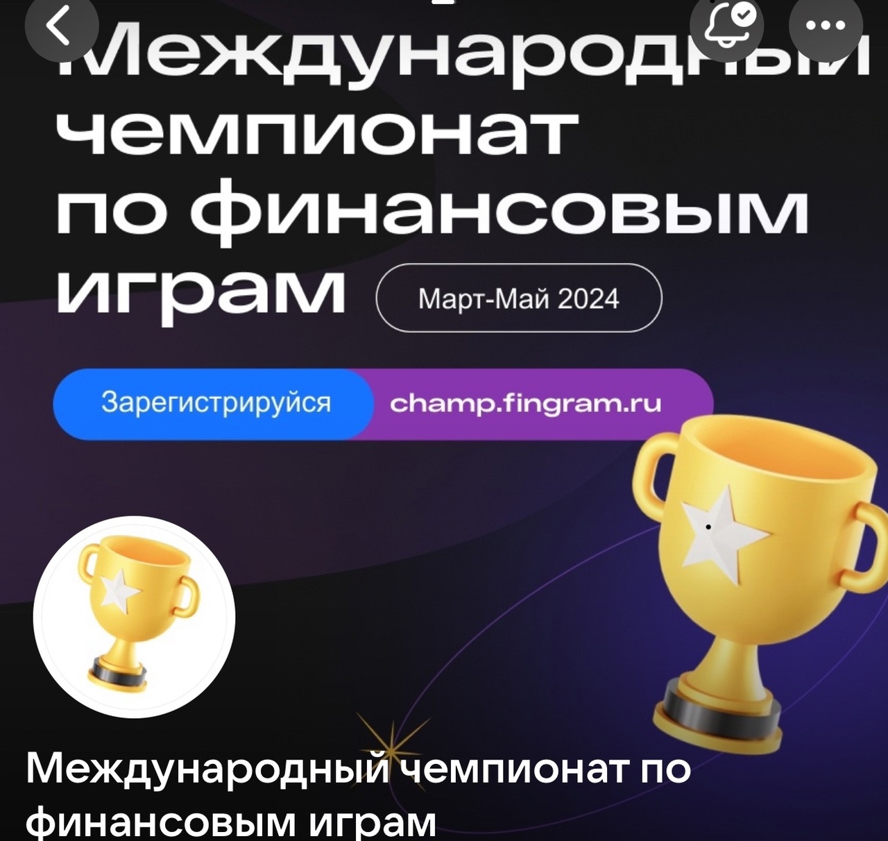 Итоги Международного чемпионата по финансовым играм.
